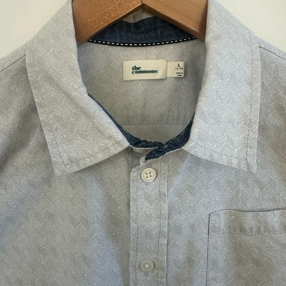 The Commons Boys Button Up Shirt Size L EUC Always dry cleaned.